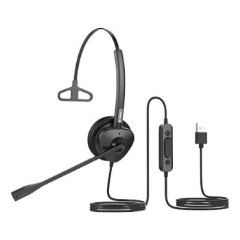 HEADSET USB HT301-U MONOAURICULAR COM REDUCAO DE RUIDO