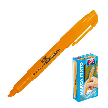 PINCEL MARCA TEXTO LARANJA - KAZ