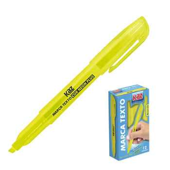 PINCEL MARCA TEXTO AMARELO - KAZ