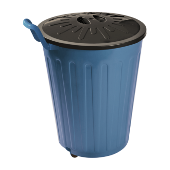 LIXEIRA 100L COM RODAS - ARQPLAST