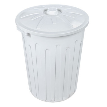 LIXEIRA C/TAMPA 65L BRANCA - ARQPLAST