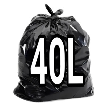 SACO LIXO PRETO 40L COMUM - 100 UND