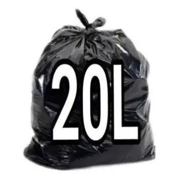 SACO LIXO PRETO 20L COMUM - 100 UND