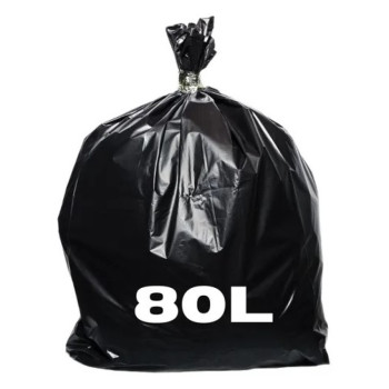 SACO LIXO PRETO 80L REFORÇADO