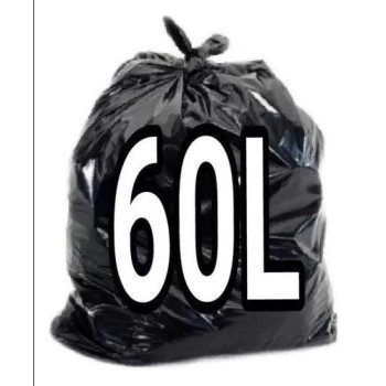 SACO LIXO PRETO 60L REFORÇADO