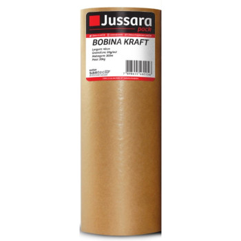 Bobina Papel Kraft Natureza 80 CM X 140X 9 KG - 80 GR - Jussara