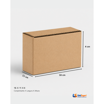 Caixa de Papelão Econômica 16x11x4 para envio