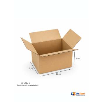 Caixa de Papelão Tipo Maleta 20x15x12 cm para Envio e E-commerce