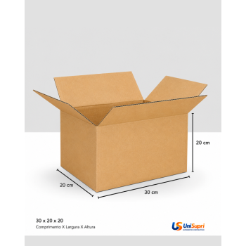 Caixa de Papelão Tipo Maleta 30x20x20 cm para Envio e E-commerce