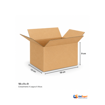Caixas De Papelão Envio Maleta Caixinha Correio 18x13x9