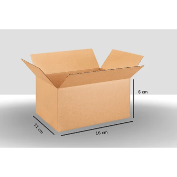 Caixa de Papelão Tipo Maleta 16x11x6 cm para Envio e E-commerce