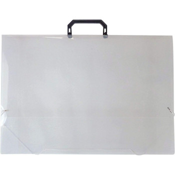 Maleta Plástica com Alça A3 23mm Cristal
