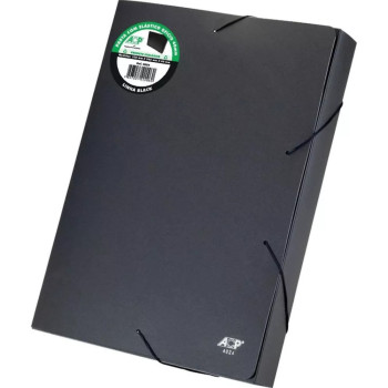 Pasta com Aba e Elástico Ofício Black 40mm