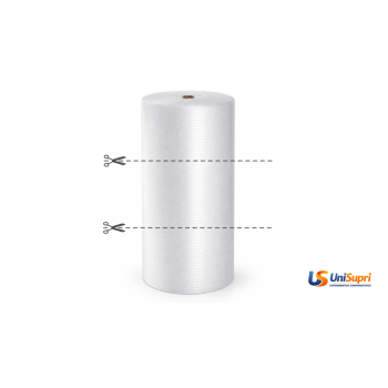 Plástico Bolha Cortado em 3 com Tubo 43cm x 100m